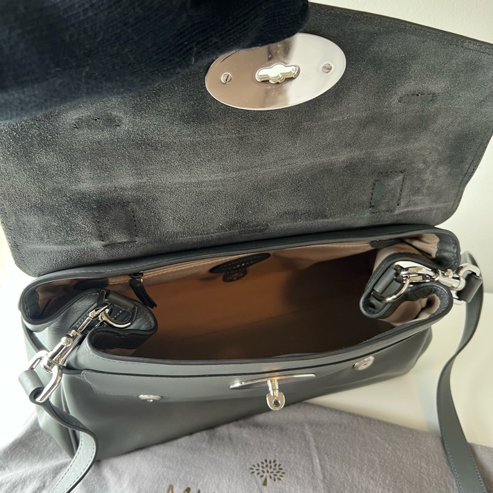 Mulberry Alexa bag in grey classic silky calf leather - Picture 8 of 16